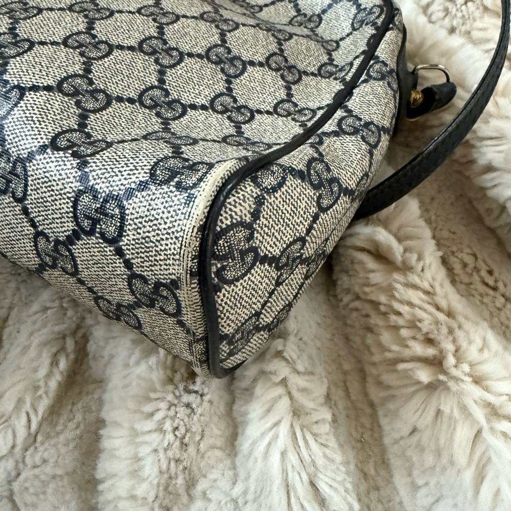 Vintage Authentic GUCCI Ophidia GG Monogram Navy Crossbody/Shoulder Bag - Picture 7 of 12